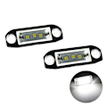 Miniatyrbillede 3 af 3: Passer til Volvo VOLVO LED-nummerpladelys S40S60S80 XC70 XC60, to styk