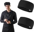 2 st Unisex kockmössa matservice svart kockmössa justerbar K-FA-