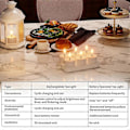 Miniatyrbild 5 av 5: Easter Sale! High Quality Rechargeable Flameless Tea Lights with Charging Base 6pcs Battery Operated Tea Lights-XM4-