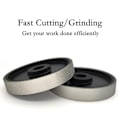 Miniatyrbillede 5 af 5: 2 stk diamant slibeskiver til smykker 6 tommer 600 1000 grit, 1 tomme arbor hul, diamantslibning-XF7-