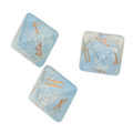 Miniatyrbild 11 av 11: 3 st Hartsstärningar Set 8-sidiga Runtärningar Resin Assorted Polyhedriska tärningar Set Polyhedrisk Divination Bordstavla Tärning Blue 0.02