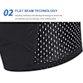 Miniatyrbillede 3 af 5: Polstrede cykelshorts Cykelundertøj 5d Åndbare bukser Shorts Mtb Dame Herre Blå Sort-FA3- Blue  Black XL