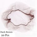 20/40 pcs Invisible Hair Nets Fine Mesh Dark Brown 20 pcs dark brown-FA- dark brown 20 Pcs