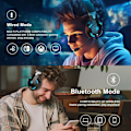 Pikkukuva 2 / 6: PS4 Pelikuulokkeet PS5:lle, PC:lle, Switchille, G2000 Pro Bluetooth Langattomat Kuulokkeet Puhelimelle, Kannettavalle Tietokoneelle, Irrotettavalla Melunvaimennusmikrofonilla, Ste Blue