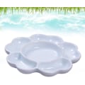 Miniatyrbillede 4 af 4: Porcelænspalet Keramisk Blandebolle Blomster Malepalette