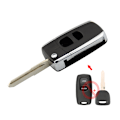 Miniatyrbillede 3 af 4: Nøglehus til fjernbetjening, foldbar og ubeskåret blad, til Mazda 2 3 6 323 626 Updated Folding Key