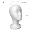 Miniatyrbillede 2 af 10: Hovedemodel Skum Mannequin 5 5 5 5