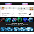 Miniatyrbillede 10 af 10: 5M - 44-tasters Bluetooth LED-stribe - APP-styring MultiC multicolor 5m smd5050 bluetooth led strip 30led