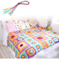 Miniatyrbilde 3 av 5: Tunisiske heklepinner med kabel, 120 cm, 12 afghanske heklepinner 3,0 mm - 12,0 mm for teppe, skjerf, blomster, duker, sjal og mer