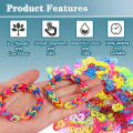 Miniatyrbilde 2 av 5: 360 stk S-klipp Loom Band Klipp Plastkoblinger Etterfyllinger colour