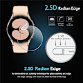Miniatyrbillede 4 af 5: 4-pack hærdet glas til Samsung Galaxy Watch 4 (40mm) skærmbeskyttelse til Galaxy Watch 4 (40mm) Smartwatch [2.5D 9H hårdhed] [ridsefast]