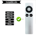 Miniatyrbild 2 av 5: Ny ersättningsfjärrkontroll passar för Apple TV 1 2 3 A1427 A1469 A1378 A1294 MD199LL/A MC572LL/A MC377LL/A MM4T2AM/A MM4T2ZM/A Mac musiksystem