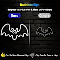 Miniatyrbillede 4 af 5: Halloween Neon Skilt - Lilla Bat LED Neon Skilt med Dimmer 15,7x