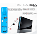 Miniatyrbild 5 av 5: 2-pack Klassiska trådlösa handkontroller - Gamepads, kompatibla med Wii och Wii U - För Wii-konsoler
