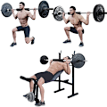 Miniatyrbild 3 av 5: Fitness Skivstångsdyna Squat Tyngdlyftande Nacke Axelskydd Black