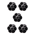 Pikkukuva 3 / 5: 1/2/3/5 1150 kpl DIY-helmihelmiä kauniiden korujen valmistukseen musta black 5PCS