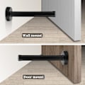 Miniatyrbilde 4 av 5: Dørstopper 150mm/6 tommer Lang Svart Dørstopper Veggmontert Høy Moderne Dørstopper Slitesterk Rustfritt Stål Dørstopper