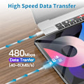 Miniatyrbilde 6 av 7: 2 stk 2m hurtigladekabel USB-C til USB-C 2 st 2m