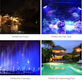 Miniatyrbild 3 av 5: Undervattens LED Fontänbelysning för Dammar, IP68 Vattentät RGB Färgad Poolbelysning med Minnesfunktion, Fullt Justerbart LED-stativ för Akvarier-XF6-