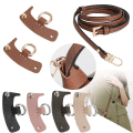 Pikkukuva 3 / 7: Väska Transformation Tillbehör för Longchamp mini Väskremmar Stansfri axelrem i äkta läder Crossbody Conversion Hängspä Brown-silver Strap