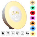 Miniatyrbild 2 av 5: Simulerad soluppgång och solnedgång väckarklocka LED färgförändrande Atmo