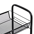 Miniatyrbillede 2 af 5: vidaXL Rullebord 3 Hylder Sort 46x26x64 cm Jern black 2200