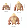 Pikkukuva 3 / 3: Paras gorillat Venyvä Pehmeä Squishy Monkey Gorilla Stressin Lievityslelu Vent Doll Paras Grey