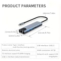 Pikkukuva 4 / 5: Kannettava tyypin C -keskitin, moniporttisovitin HDMI-, USB-, PD-, TYPE C-, RJ45 Ethernet -porteilla, 6-in-1 USB C -telakka Dell