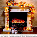 Miniatyrbild 3 av 5: Höstkransar Höstdekorationer 20 Stränglampor Höstlöv Halloween