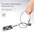 Miniatyrbillede 11 af 11: 7MM 6 LED Endoskop Vandtæt Borescope Inspektionskamera 2m