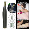 Pikkukuva 3 / 5: Ultrathin precisionstrimmer elektrisk näshårstrimmer Mini portabel örontrimmer för män näshårrakapparat Vattentät Säker rengöring Battery version
