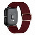 Miniatyrbild 1 av 5: 20mm/22mm Armband för Amazfit Gts 4//2/2e/3/gts2 Mini/gtr 4/3/pro/gtr2/47mm/stratos Nylon Elastiskt Klockarmband Amazfit Bip Rem vinröd wine 22mm