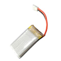 Miniatyrbild 3 av 3: 3,7v 400mah uppladdningsbart litiumbatteri för flygplansleksaksquadcopter (silver)