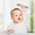 Miniatyrbillede 2 af 5: 3 sæt baby silikone rispasta skeer, bløde hoved skeer CDQ