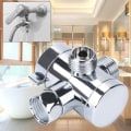 Miniatyrbilde 1 av 6: 3-veis T-adapter Dusjhode Armfeste Diverter Ventil 1/2'