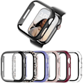 Miniatyrbillede 1 af 5: 6-pak etui til Apple Watch Series 3/2/1 38 mm med hærdet glas 6-pak 3