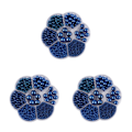 Miniatyrbillede 5 af 5: 1/2/3/5 1150 stk DIY-perler til at lave smukke smykker blå blue 3PCS