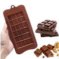 Miniatyrbillede 3 af 5: Stor Chokoladeform i Silikon | Dubai Kunafa Chokoladeform brown 80