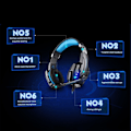 Miniatyrbillede 10 af 11: Hovedetelefoner til PS4 & PC - Gaming / Headset Kotion Each G9000 red 500