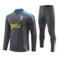 Pikkukuva 1 / 2: 2425 Ny Tottenham Hotspur Aikuisten & Lasten Pitkähihainen Puolivetoharjoituspaita Jalkapallopaita Setti Tummanharmaa Dark gray 14