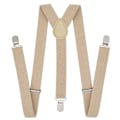 Miniatyrbillede 1 af 2: Smalle Khaki Seler med Klemmer 2,5cm Grå Beige beige