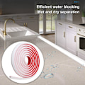 Miniatyrbillede 8 af 9: Vandsluse Duschbarriere TRANSPARENT 300CM Transparent Transparent 300cm