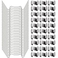 Miniatyrbilde 1 av 5: 100 stk Drivhusklemmer for glass - rustfritt stål Drivhusvindusklemmer Glassrutefester - 50 stk drivhus