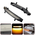 Miniatyrbilde 2 av 5: 2 stk for Skoda Octavia 2009-2013 Superb 2008-2014 Dynamisk LED Blinklys Sekvensiell Indikator Speil Blinklys Dynamic Milk White