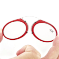 Pikkukuva 5 / 7: Liimattavat Mini-Clip Nenäsilta Lukulasit Ultratohuat Lukulasit 100-350 Kannettavat Presbyopia-Lasit Kotelolla C