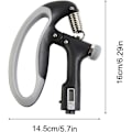 Miniatyrbillede 3 af 5: Håndgrebsstyrker 10-100kg Grip Strengthener Trainer - Justerbar håndgrebsstyrker med rustfrit