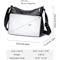 Miniatyrbild 3 av 5: Kvinnors Liten Messenger Bag PU Läder Axelväska Handväska Dam Crossover Lätt Meser Multi Pocket