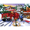 Miniatyrbillede 1 af 4: 1000 brikker puslespil puslespil puslespil jul ren snemand C