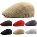 Miniatyrbilde 2 av 3: Män Newsboy Gatsby Cap Hatter Kjøring Flat Basker Casual Utendørs beige