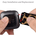 Miniatyrbilde 4 av 5: 2-pakks remmer kompatible med Fitbit Versa 3/4 - Stilig erstatning elastisk armbånd